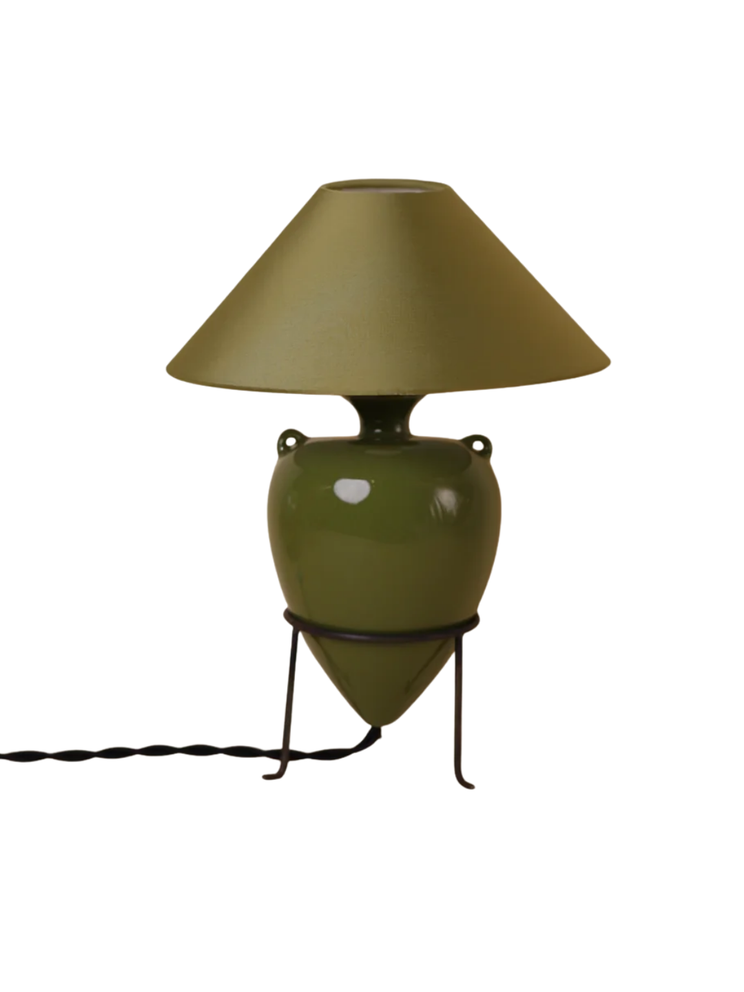 a green lamp