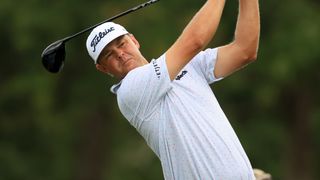 Patton Kizzire takes a shot at the Sanderson Farms Championship