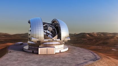 Artist's impression of the European Extremely Large Telescope (E-ELT)