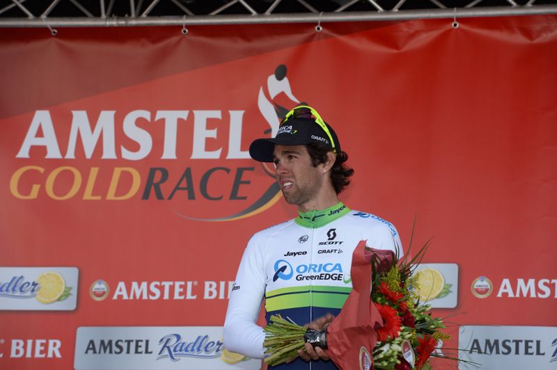 Michael Matthews (Orica-GreenEdge) on the podium
