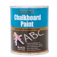 Best kitchen paint for a chalkboard wall: Rust-Oleum Black Matt Chalkboard paint