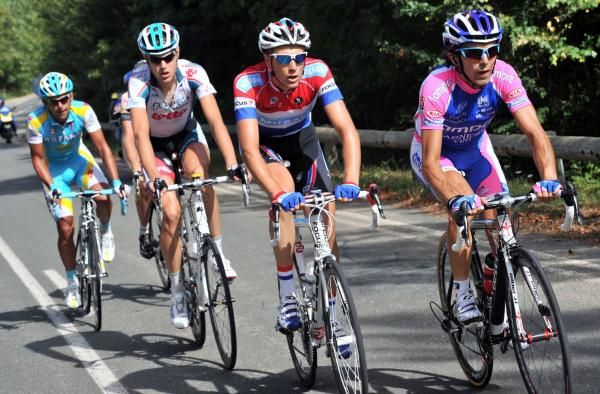 The five-rider break worked hard but was caught in the last ten kilometres