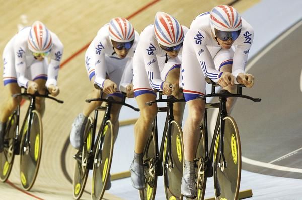 Team Great Britain rode well to qualify first.