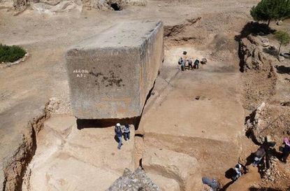 Archaeologists discover 'largest stone ever carved by human hands'