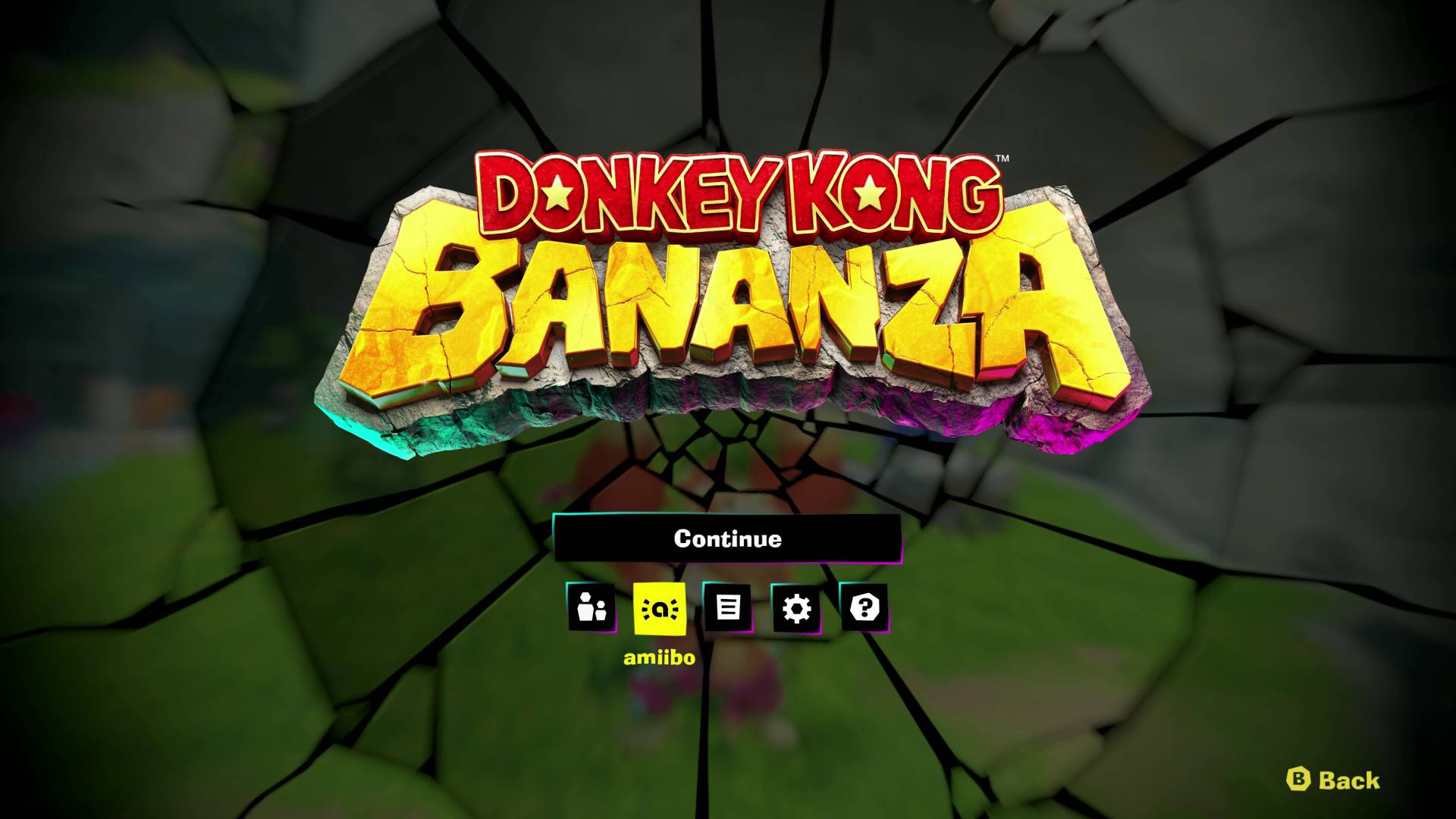 Donkey Kong Bananza amiibo unlocks menu on pause screen