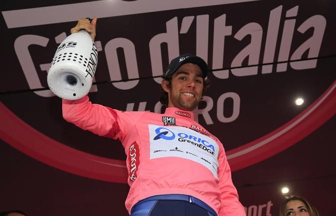 Race leader Michael Matthews (Orica-GreenEdge)