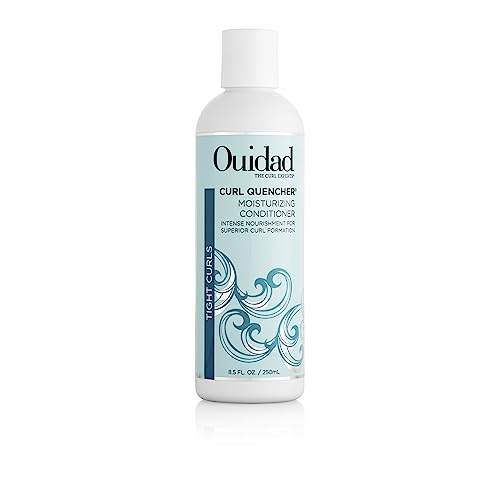 Ouidad Curl Quencher Moisturizing Conditioner - 8.5 Fl Oz, Curl Defining, Soft, Nourished & Hydrated Curls, Helps Repair Damage, Creamy Detangling Conditioner, for Tight Curls