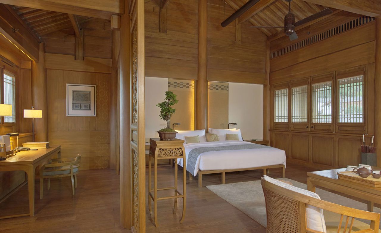 Bedroom in Amandayan Hotel, Lijiang, China