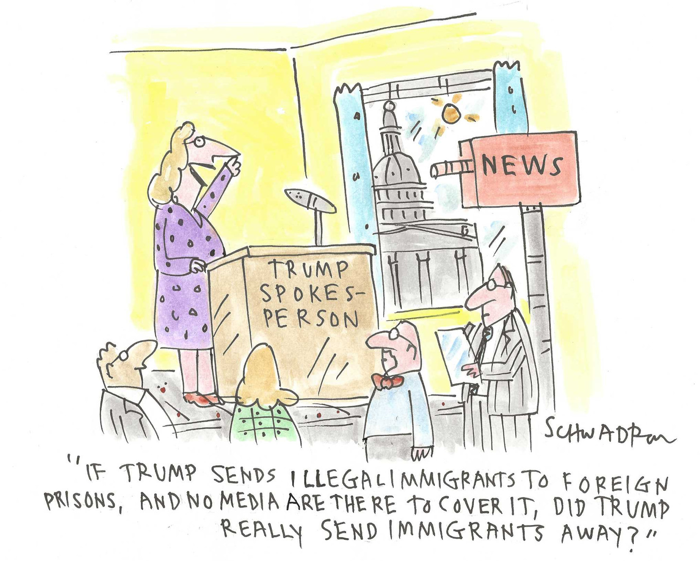 Political cartoon