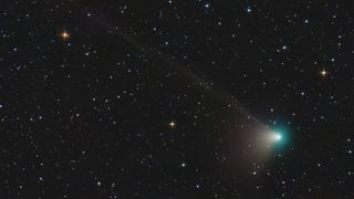 A photo of comet C/2022 E3 ZTF taken on Dec. 26, 2022 in Payson, Arizona by Chris Schur.