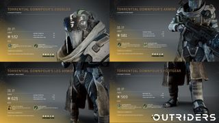 Outriders legendary armor sets