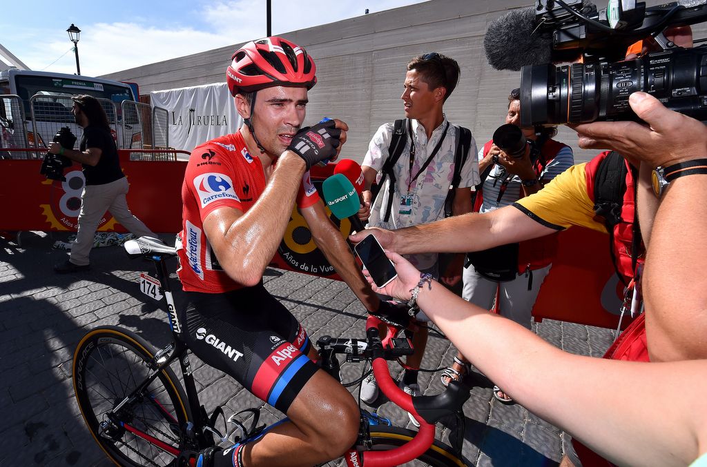 Tom Dumoulin (Giant-Alpecin) comes to terms with losing the jersey