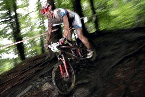 Pavel Boudny rides to a win.