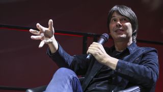 Brian Cox as seen during a speaking event in May 2022.