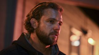 A close-up of Max Thieriot as Bode Leone in Fire Country season 3