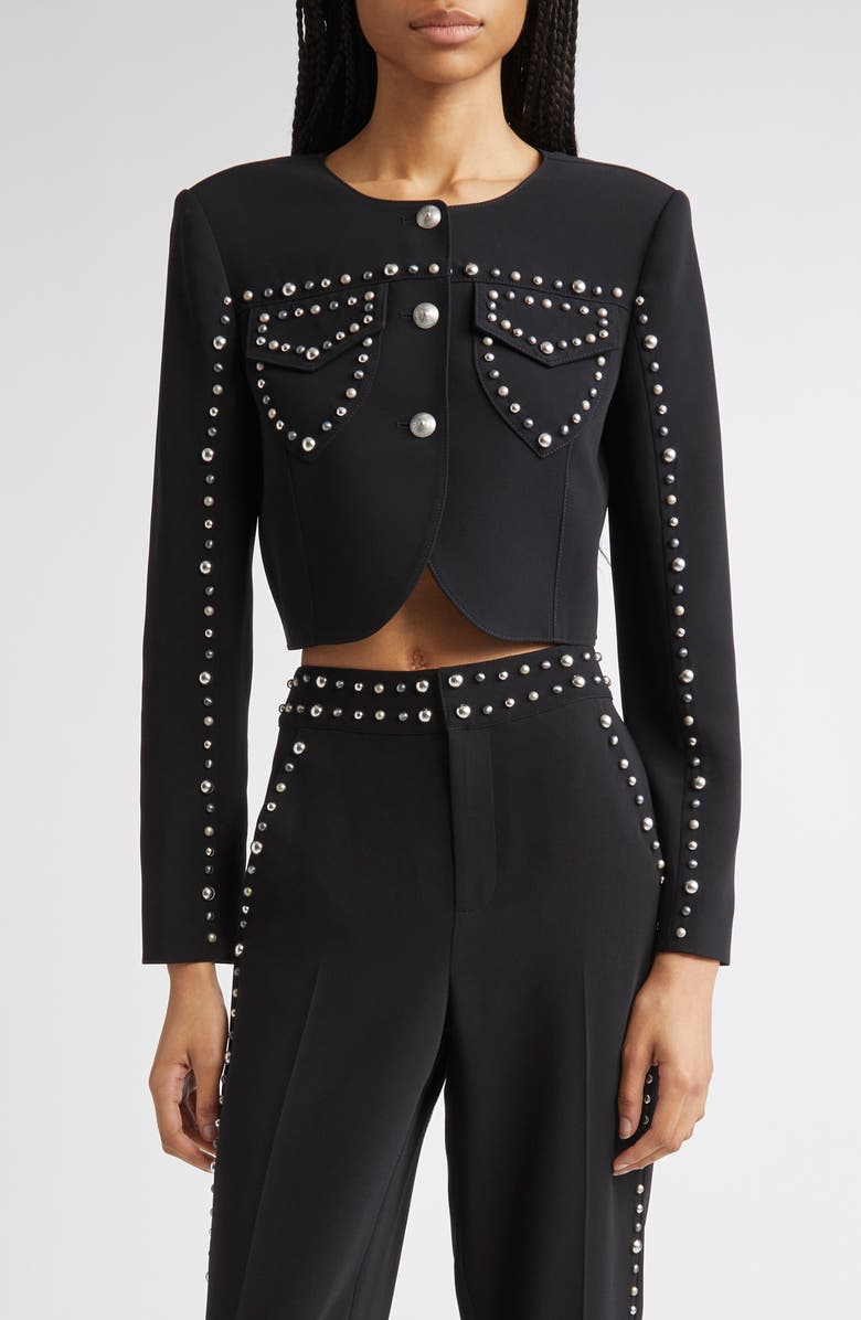 Olga Studded Crop Jacket