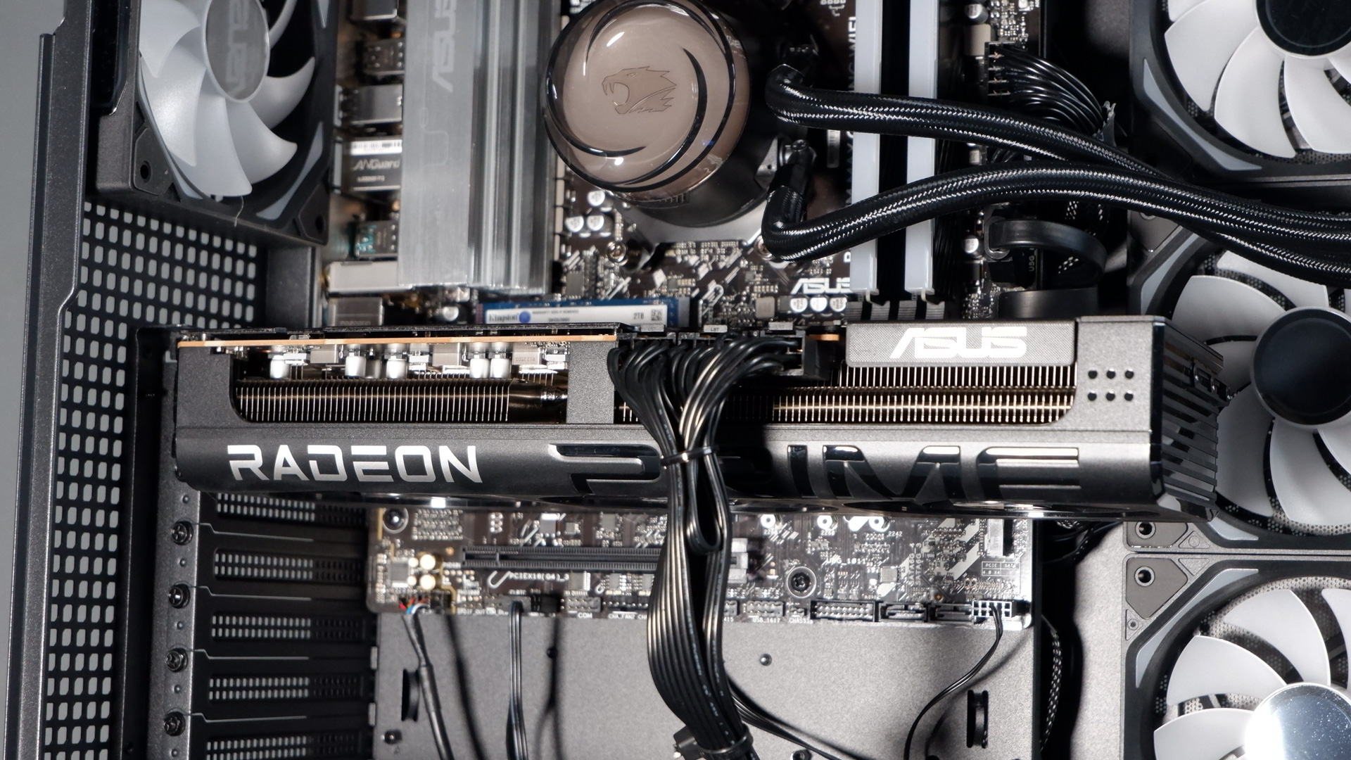 iBuyPower RDY Element 9 Pro R07 on a desk during the set-up process.