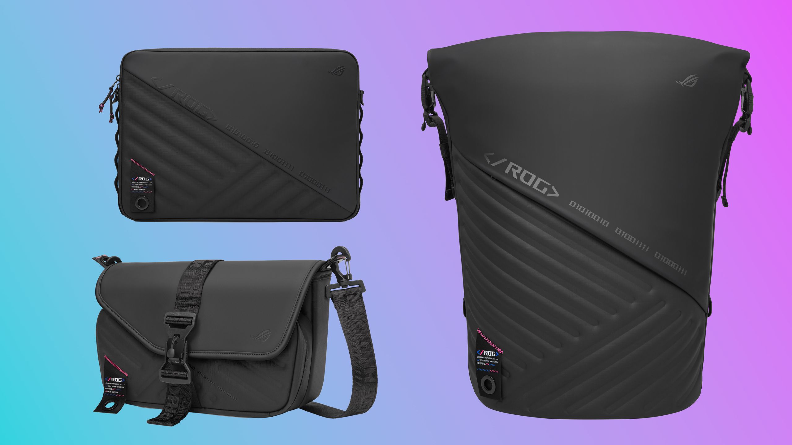 Asus reveals three new Slash Travel Bags for carting around your ROG ...