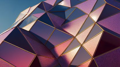 A 3D rendering of abstract shapes linked up
