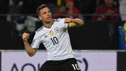Lukas Podolski Germany vs England