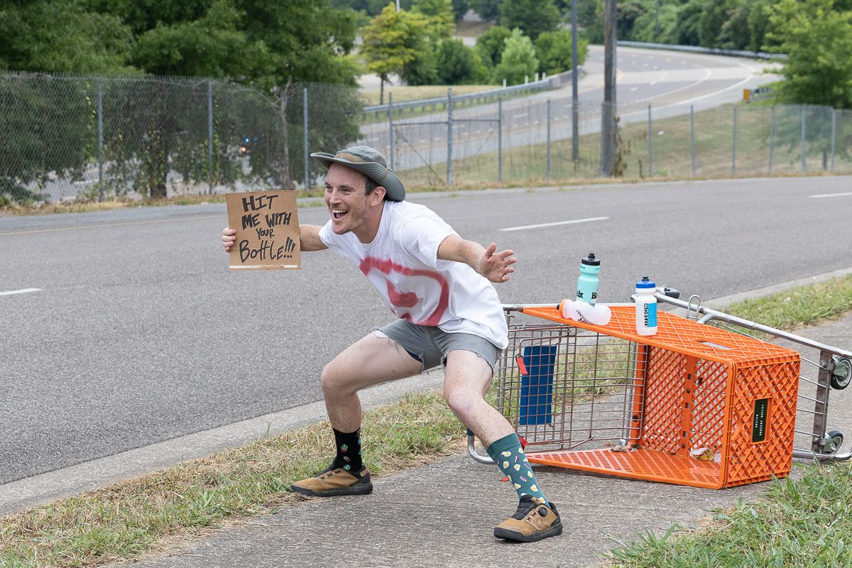 Spectators and volunteers were found all around the circuit in Knoxville, some more helpful than others.