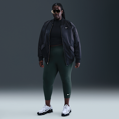 Nike Sportswear Classic Women's High-Waisted 7/8 Leggings (plus Size) - Seaweed/sail - Size 1x