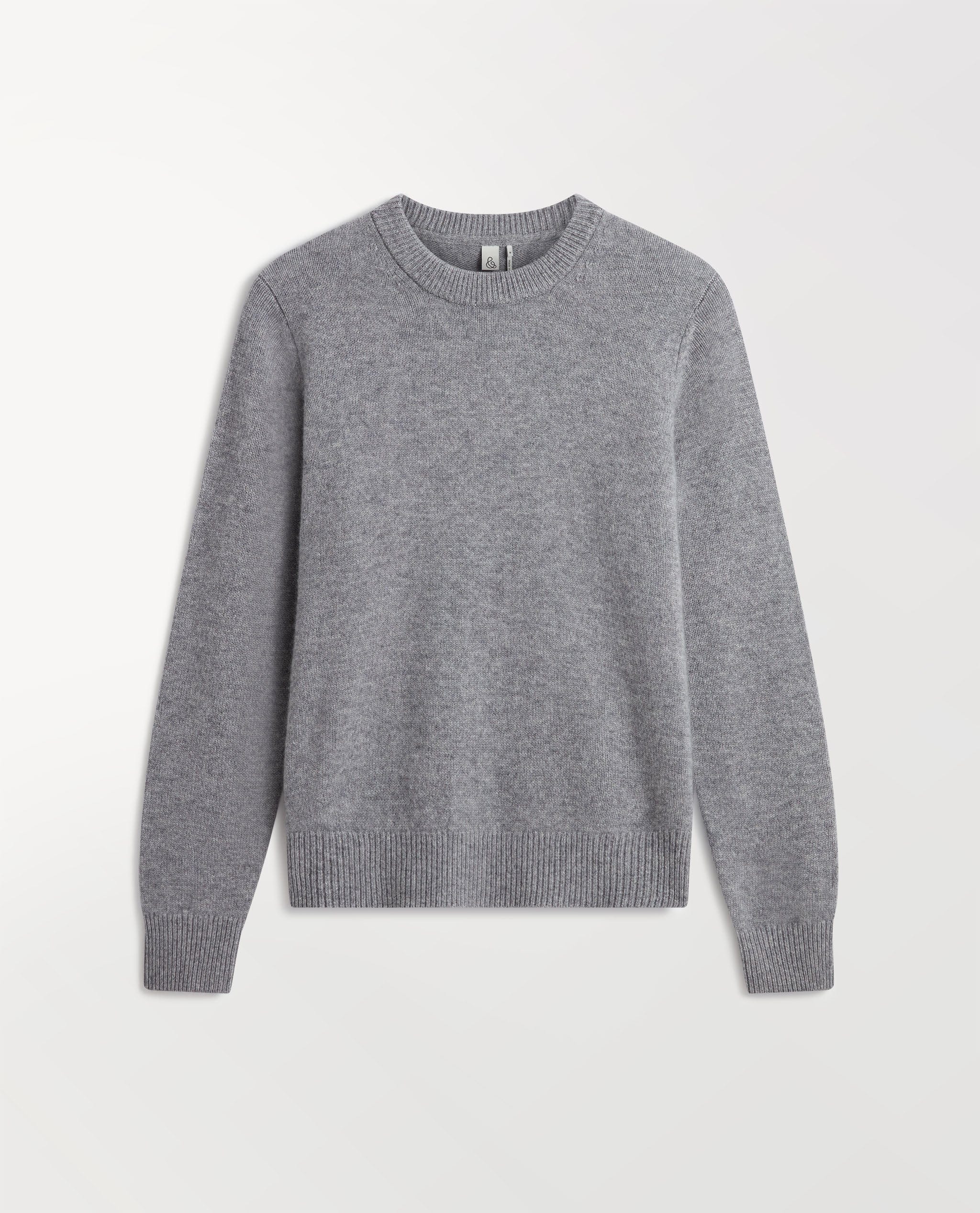 Women's Finest Cashmere Mid-Weight Crew Neck Jumper - Medium Grey - Xs / Medium Grey