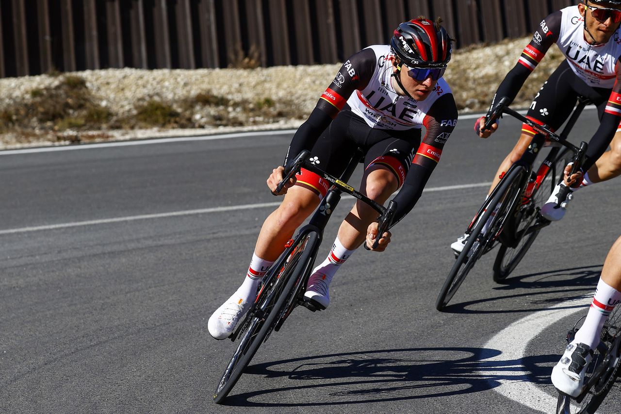 Tirreno Adriatico 2022 - 57th Edition - 4th stage Cascata delle Marmore - Bellante 202 km - 10/03/2022 - Tadej Pogacar (SLO - UAE Team Emirates) - photo Luca Bettini/SprintCyclingAgency&Acirc;&copy;2022
