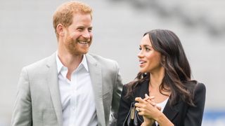 dublin, ireland july 11 prince harry, duke of sussex and meghan, duchess of sussex visit croke park, home of irelands largest sporting organisation, the gaelic athletic association on july 11, 2018 in dublin, ireland photo by samir husseinsamir husseinwireimage