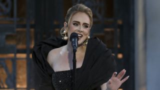 Adele performing in Adele: One Night Only