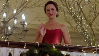 Lacey Chabert in Christmas at Castle Hart trailer, Hallmark
