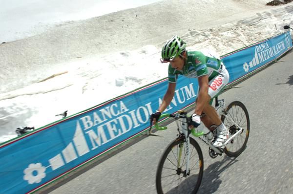 Matthew Lloyd (Omega Pharma-Lotto) kept his mountains classification jersey during stage 20.