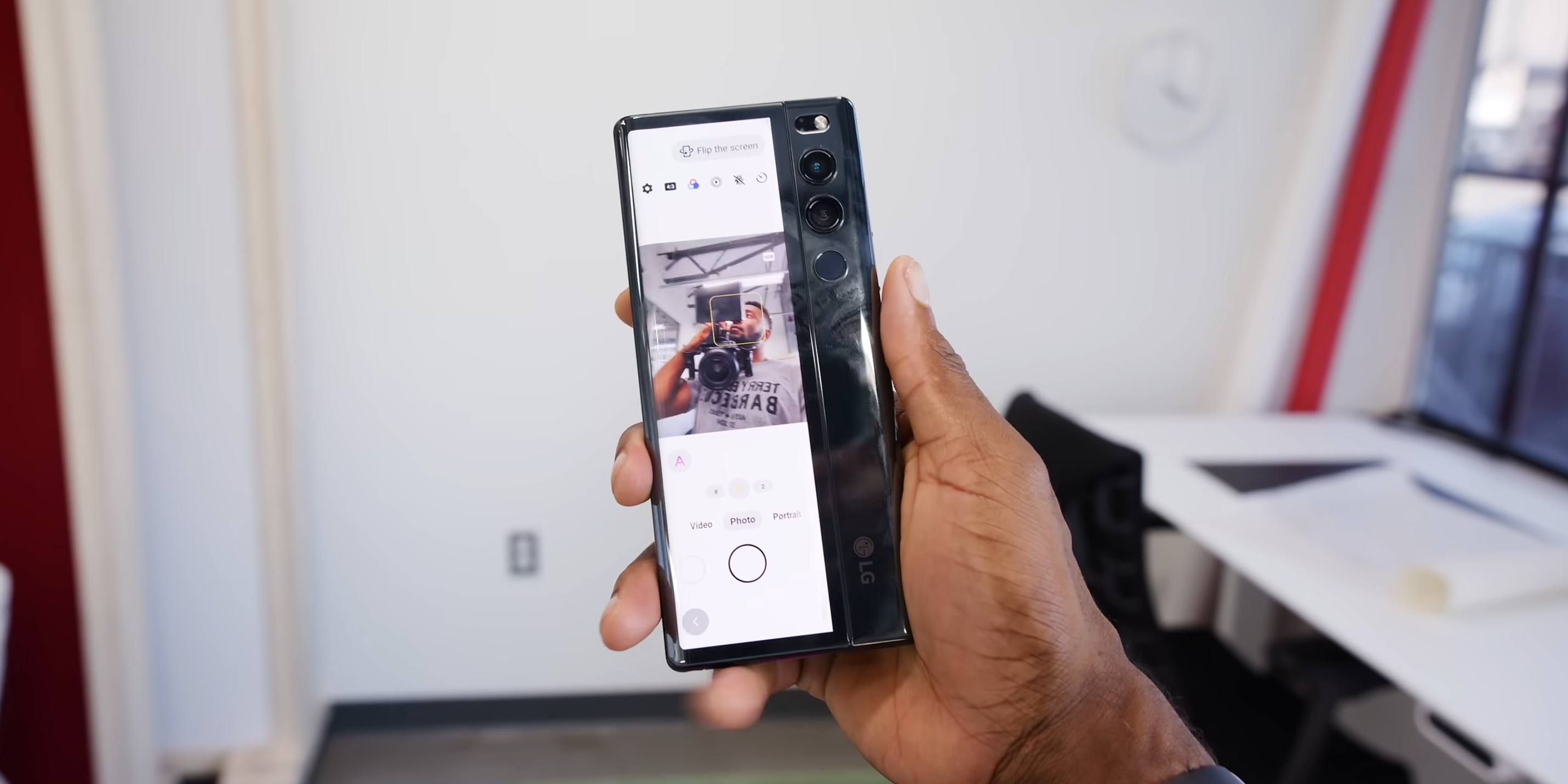 lg rollable phone hands on