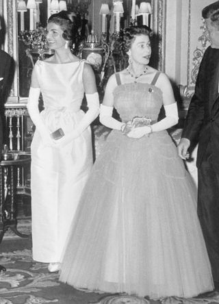 Jackie Kennedy and Queen Elizabeth II