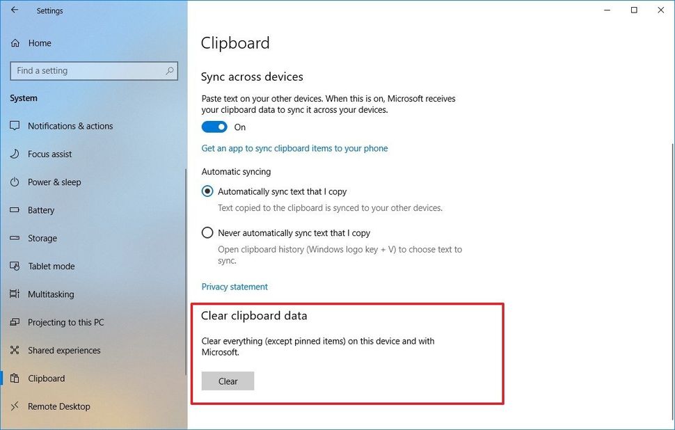 How To Use The New Clipboard On Windows 10 October 2018 Update 