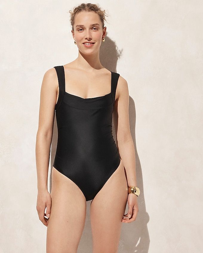 Nia Ruched Squareneck One-Piece
