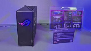 The Asus ROG Strix GS-BE18000 gaming router at Computex 2025