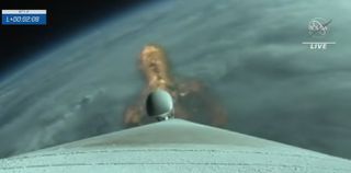 Widok z rakiety Atlas V OFT-2, która leci w kosmos 19 maja 2022 r.