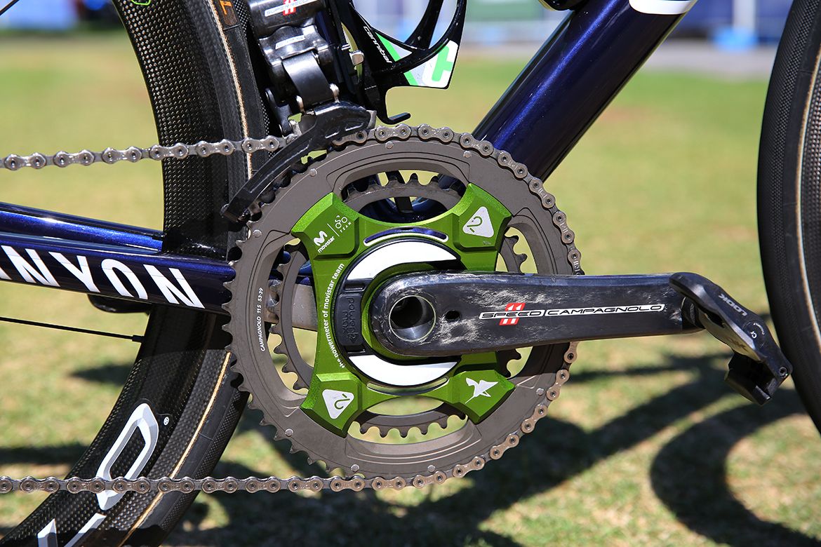 Jasha S&uuml;tterlin's Canyon with a Power2max power meter, Campagnolo cranks and Look pedals
