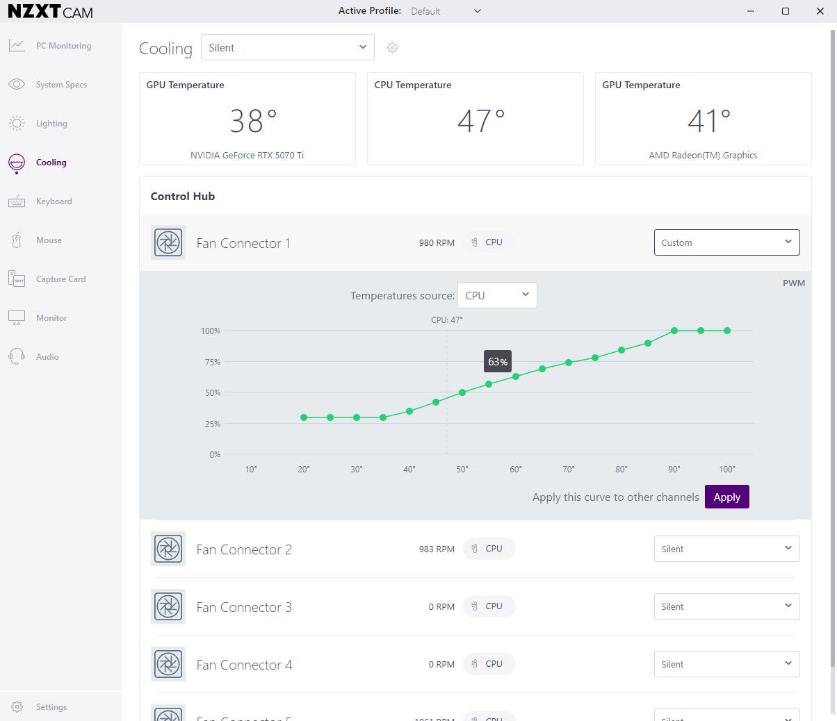 NZXT CAM software