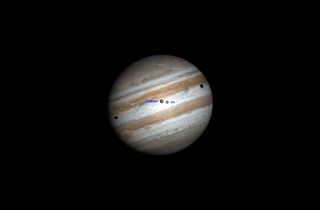 Double Shadow Transit on Jupiter, May 2015