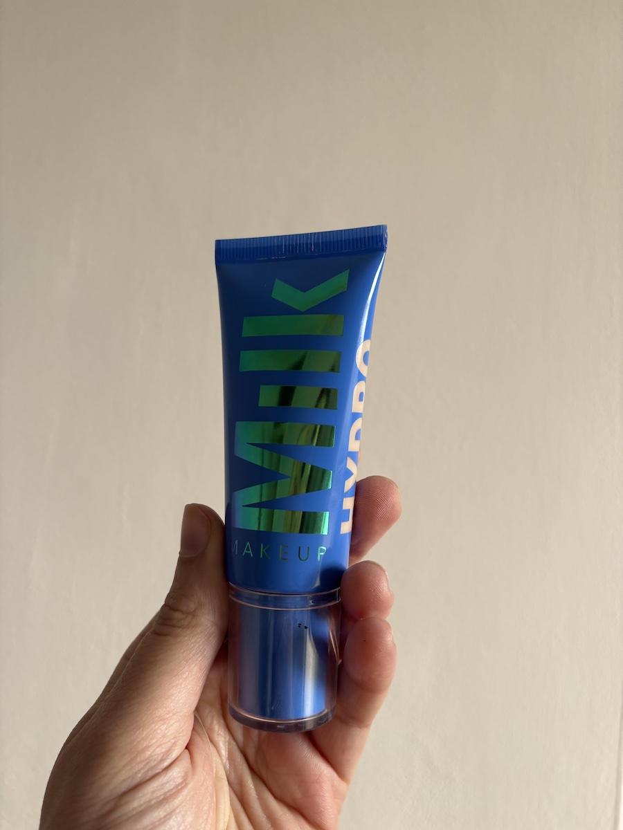 Mica Ricketts holding Milk Makeup Hydro Grip Gel Tint
