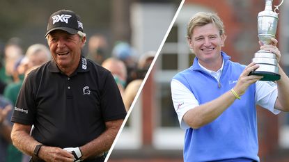 Gary Player (left) and Ernie Els (right)