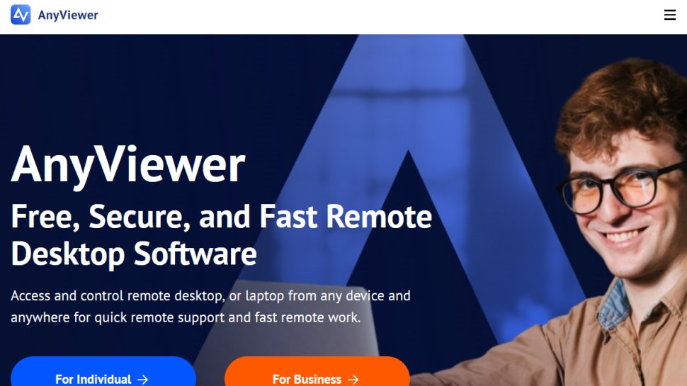 AnyViewer website screenshot (June 2025).