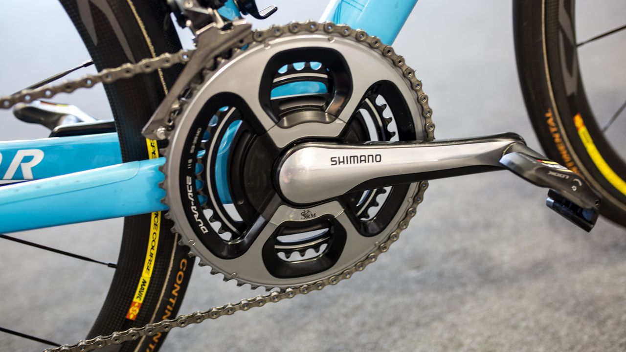 The bike is equipped with a SRM powermeter