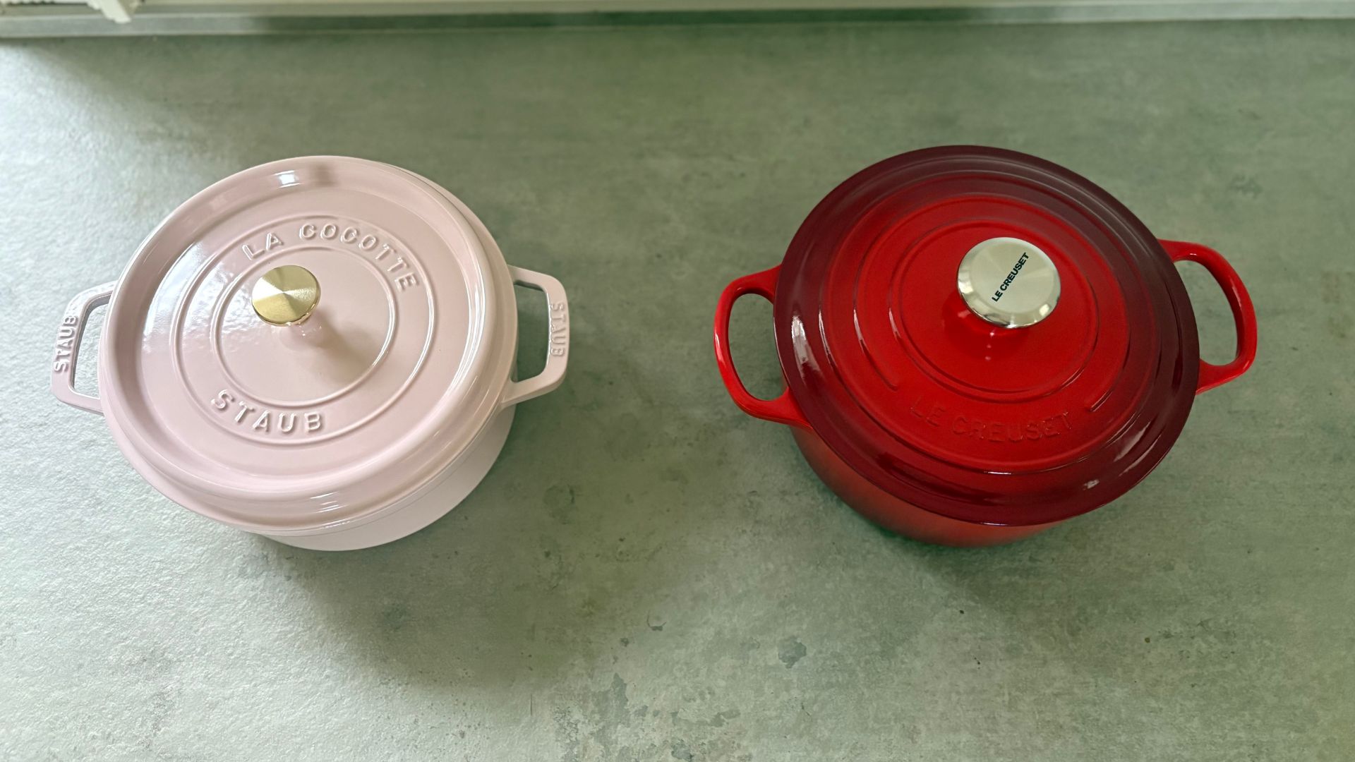 Le Creuset Round Casserole Dish with the Staub Round Cocotte