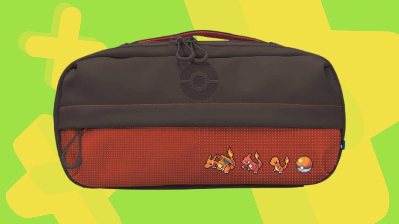 Image of the Pokemon Pixel Red Adventure Pack by Hori on a green GamesRadar+ background.