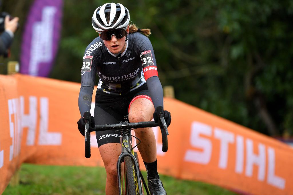 Katie Clouse finished in the elite women&#039;s top 20 at the Hulst World Cup