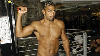 David Haye performing the cable rotation to punch 