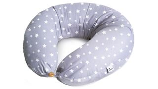 Niimo Pregnancy and Feeding Pillow in grey star print